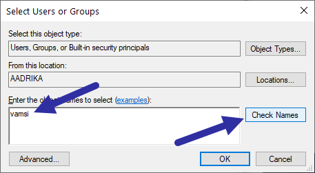 修正フォルダエラーにアクセスする権限がありません-ユーザー名