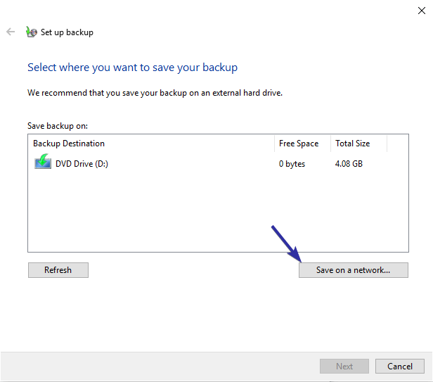 Резервное копирование Windows 10 на сетевой диск 03 Резервное копирование Windows 10 на сетевой диск 03