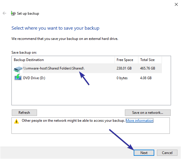 Резервное копирование Windows 10 на сетевой диск 07 Резервное копирование Windows 10 на сетевой диск 07
