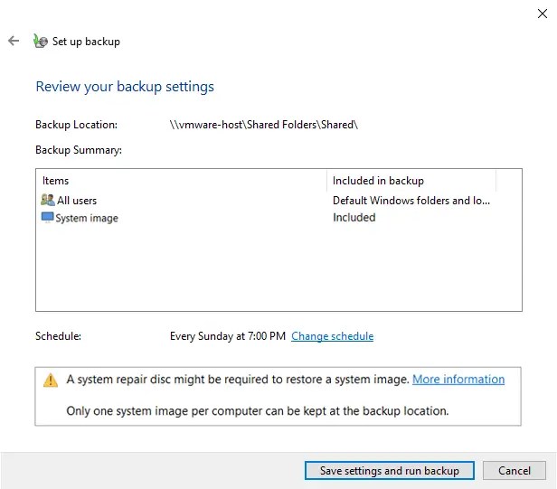 Резервное копирование Windows 10 на сетевой диск 09 Резервное копирование Windows 10 на сетевой диск 09