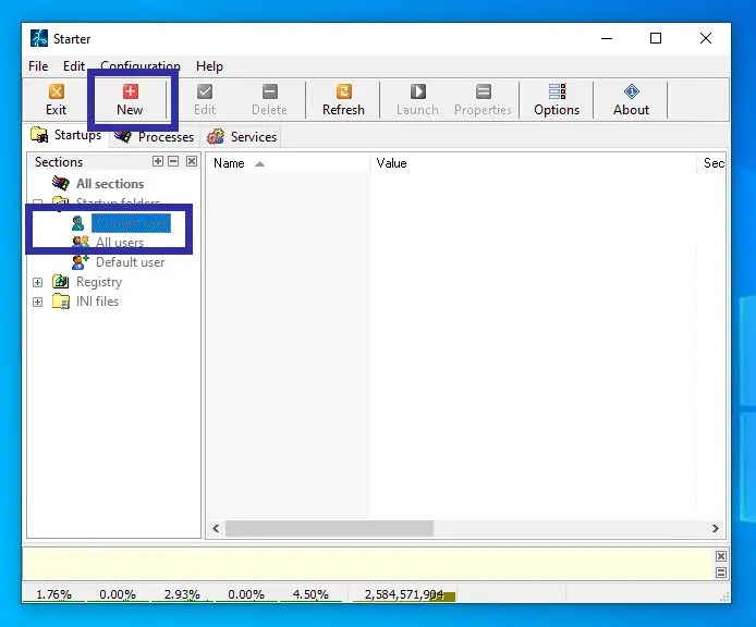 スタートアップ07にポータブルアプリを追加する