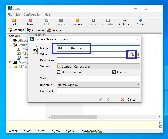 スタートアップ08にポータブルアプリを追加する