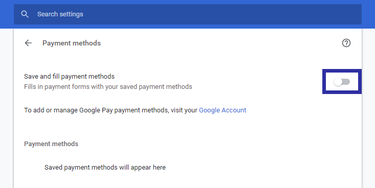 クロムオートフィルを無効にする04