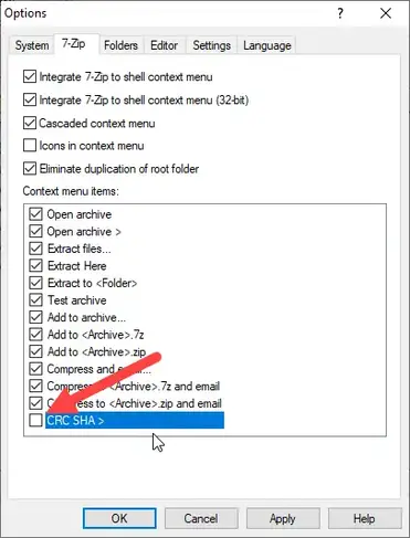 How To Remove Crc Sha Option From Context Menu In Windows 10