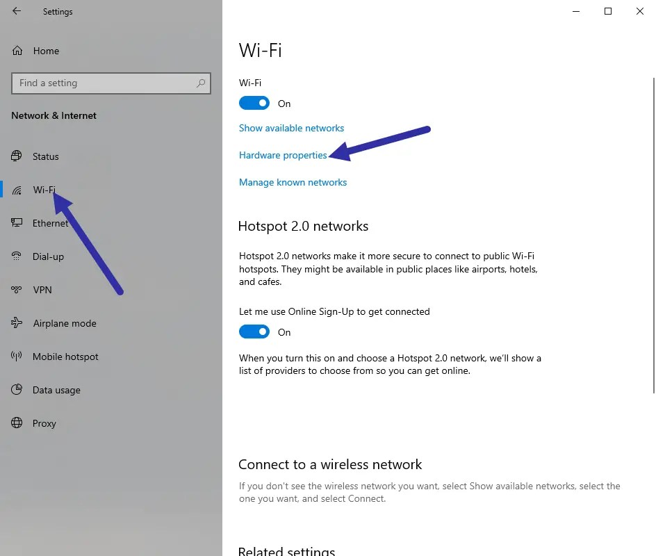 connect windows 10 to mac via wifi