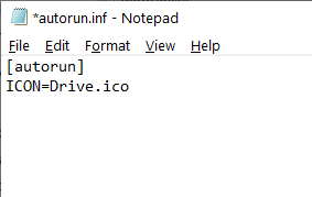 カスタム USB ドライブ アイコン - コードを追加