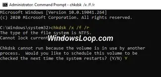 How To Schedule Chkdsk To Run On Restart In Windows 10