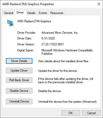 stop code thread stuck in device driver