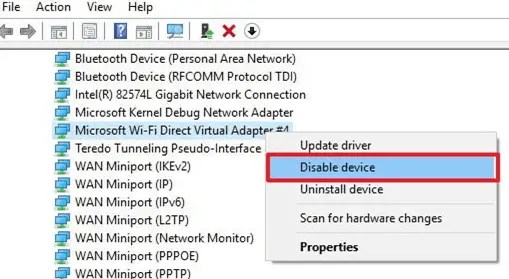 microsoft wifi direct virtual adapter driver windows 10