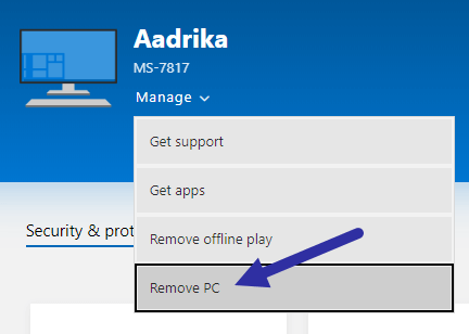how to unlink computer from microsoft account