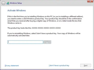 Windows 10 Installation Key Free