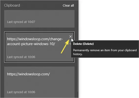 How to Clear or Delete Clipboard History in Windows 10