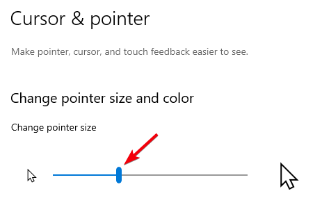how to change the color of mouse pointer