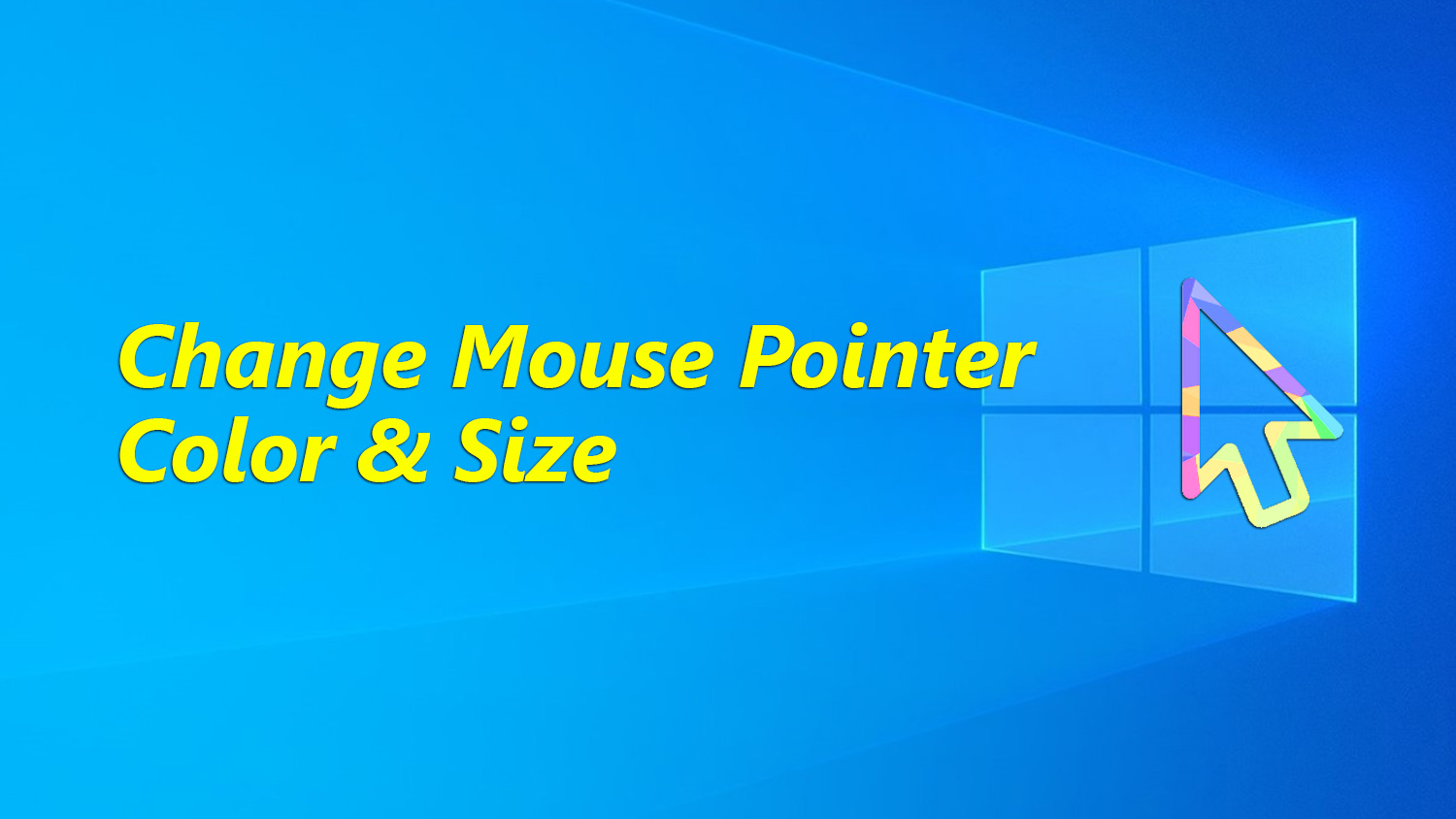custom mouse pointer colors windows 7