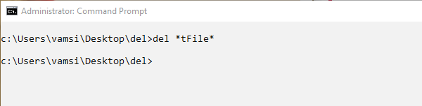 Command to delete file 05