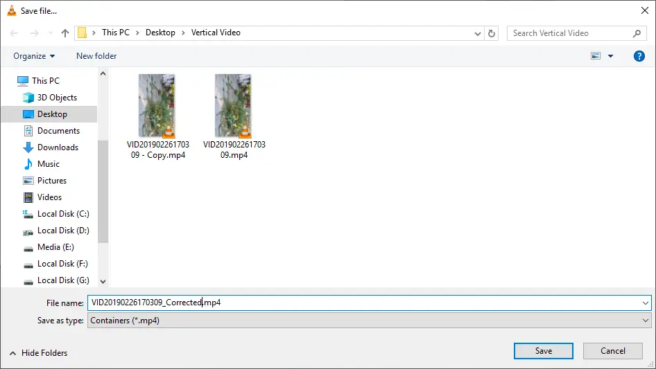 vlc media player rotate video