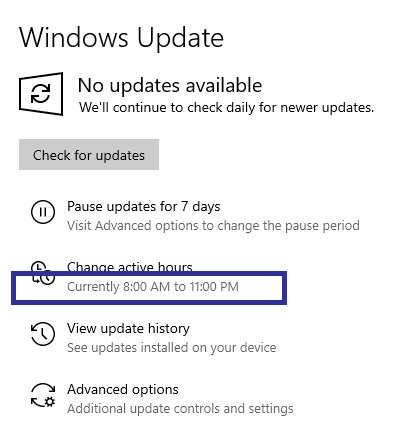 Windows 10 active hours 05 Windows 10 active hours 05