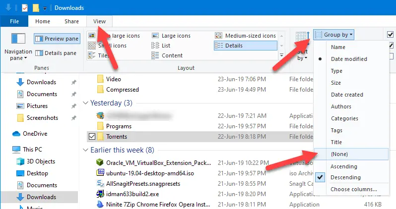 Fix files grouped by date in file explorer 02