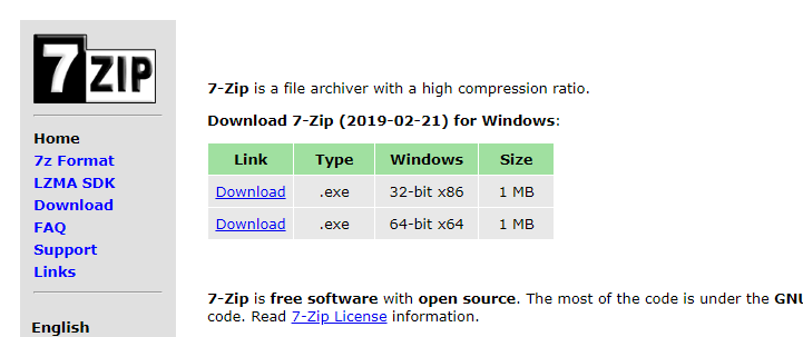 zip with password windows 10
