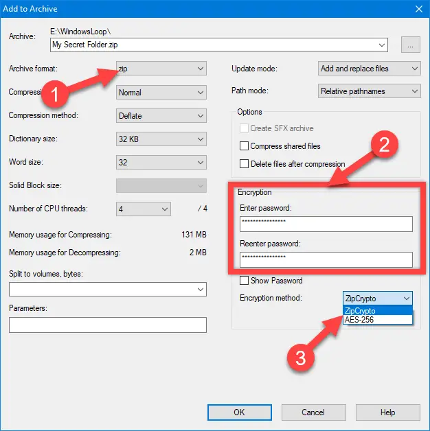 protect file with password windows 11