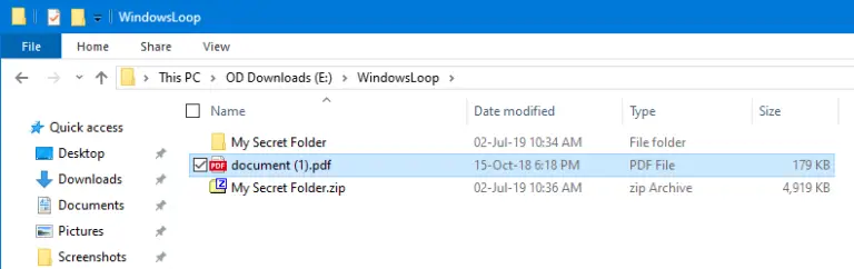 how to password protect zip folder windows 10