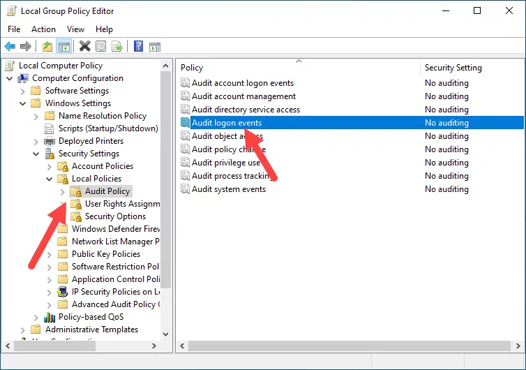 How To Event Log Login And Shutdown Activities In Windows 10