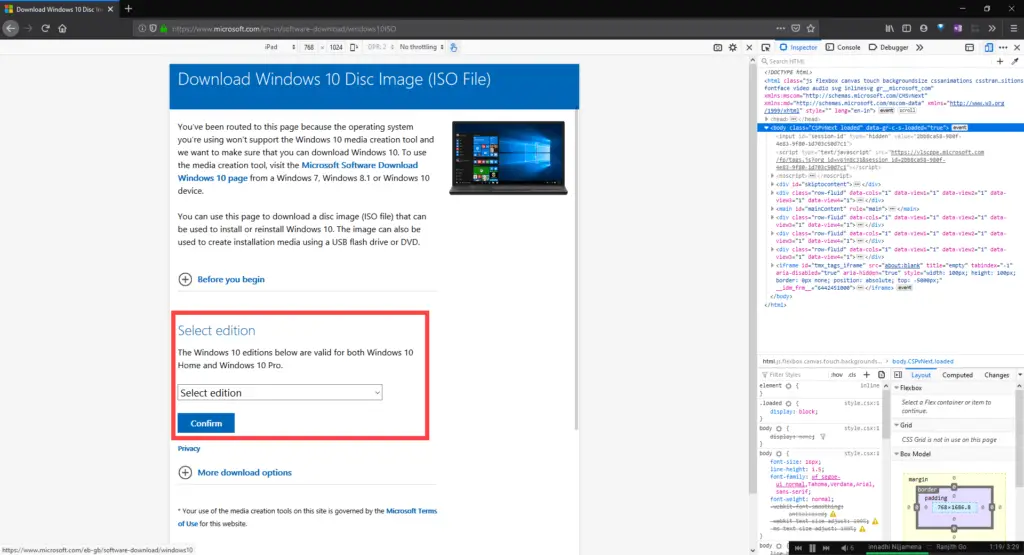 does windows 10 media creation tool make a pro or home version