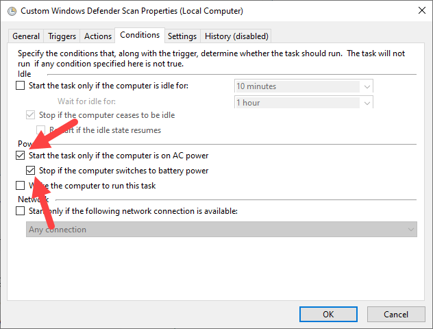 Schedule-windows-defender-scan-set-power-settings