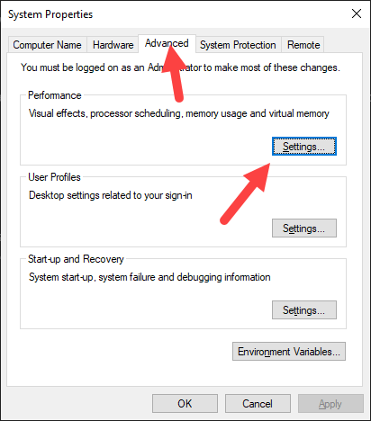Win-10-change-virtual-memory-size-click-settings