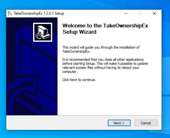 Add-take-ownership-to-right-click-install-application