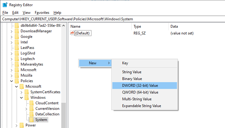 Disable-command-prompt-create-dword-value