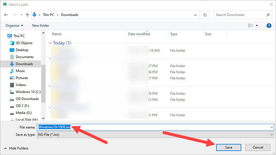 Download-windows-10-v1909-iso-select-destination