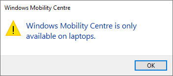 Enable-mobility-center-cannot-run-error