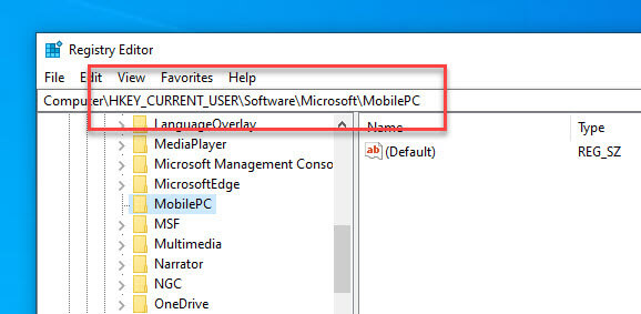 Enable-mobility-center-go-to-key