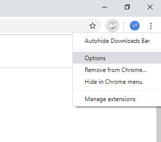 Hide-download-bar-chrome-select-options
