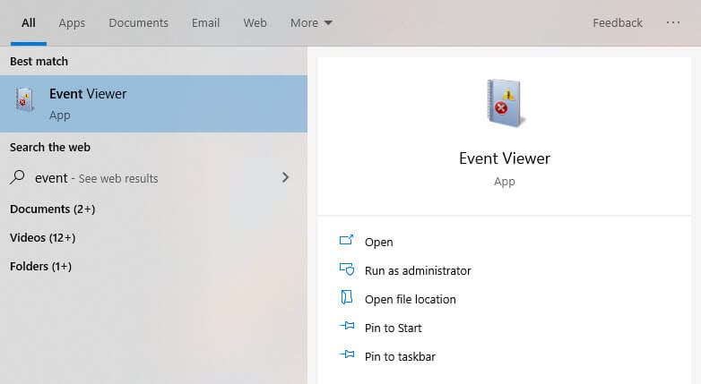 Print-history-windows-open-event-viewer