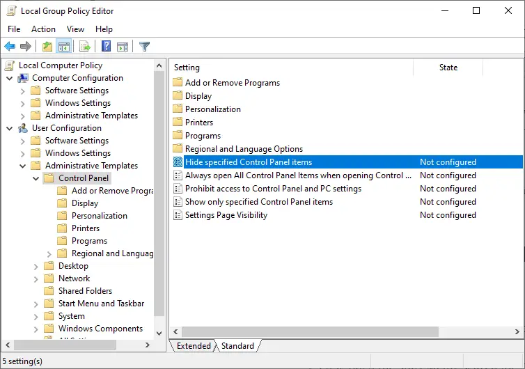 Hide-control-panel-items-gpo-windows-open-policy
