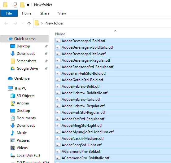 Backup-fonts-windows-backup-folder