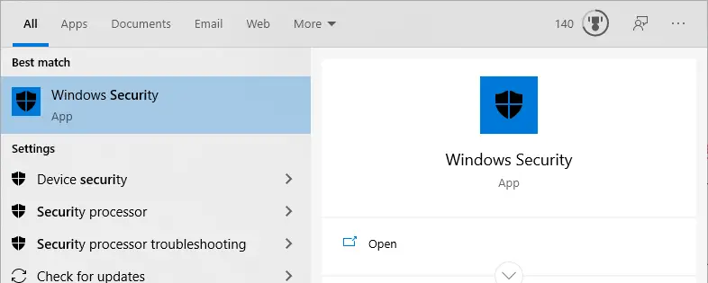 Disable-windows-defender-notifications-open-windows-security