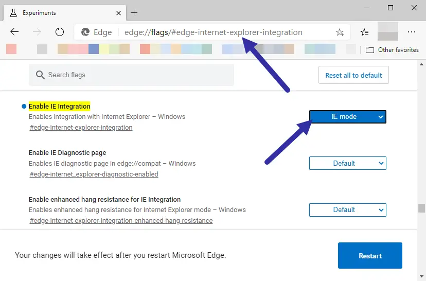Internet explorer в microsoft edge. Edge страницы в режиме Internet Explorer. Не включается режим ie Edge. Edge://Flags/#Edge-Window-Tab-Manager.