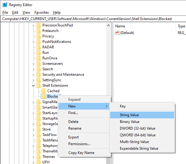 Remove-move-to-onedrive-option-create-new-string-value