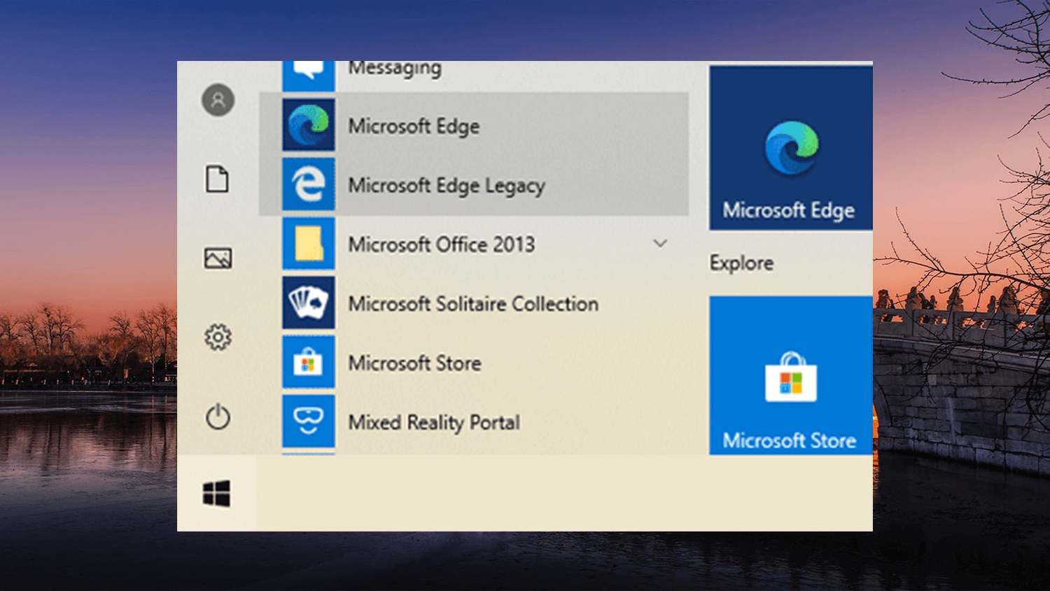 microsoft edge old version download for windows 10