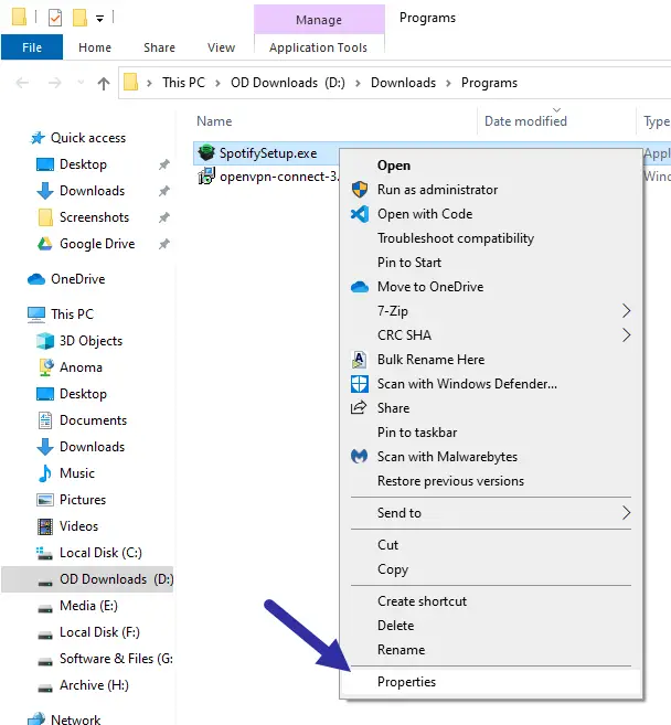 Application-32-bit-or-64-bit-properties