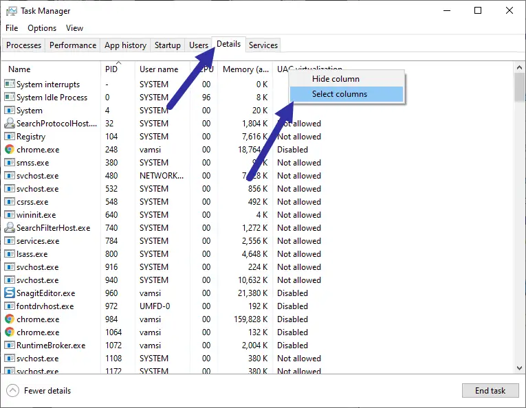 Application-32-bit-or-64-bit-select-column