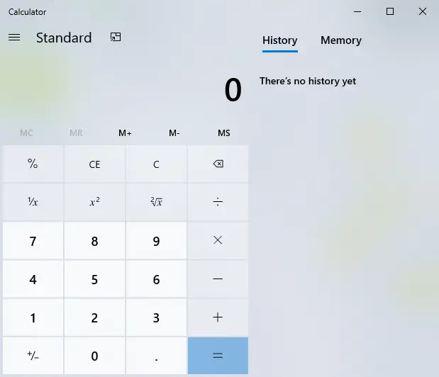 calculator shortcut key windows 10 pro
