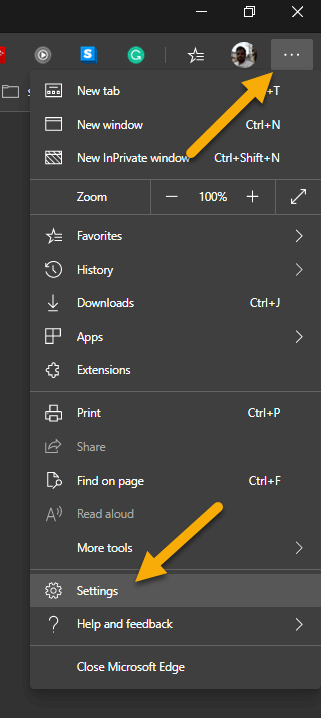 Windows-edge-chromium-select-settings