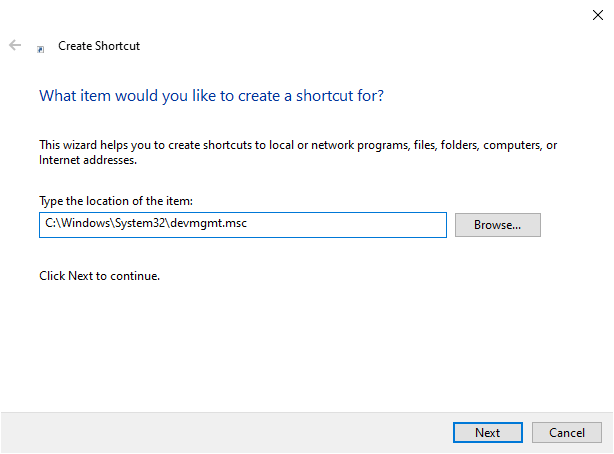 Device-manager-shortcut-add-path