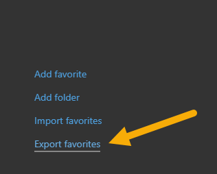 Export-edge-favorites-select-export