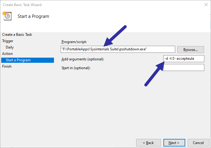 Schedule-sleep-windows-action-config