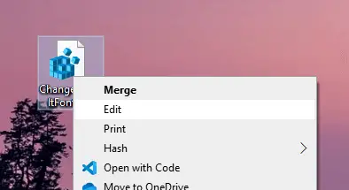 Change-default-font-windows-edit